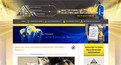 Desktop Screenshot of electricianinformationresource.com