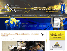 Tablet Screenshot of electricianinformationresource.com